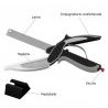 Forbici cucina tagliere coltello frutta verdura carne lama affetta taglia 2 in 1