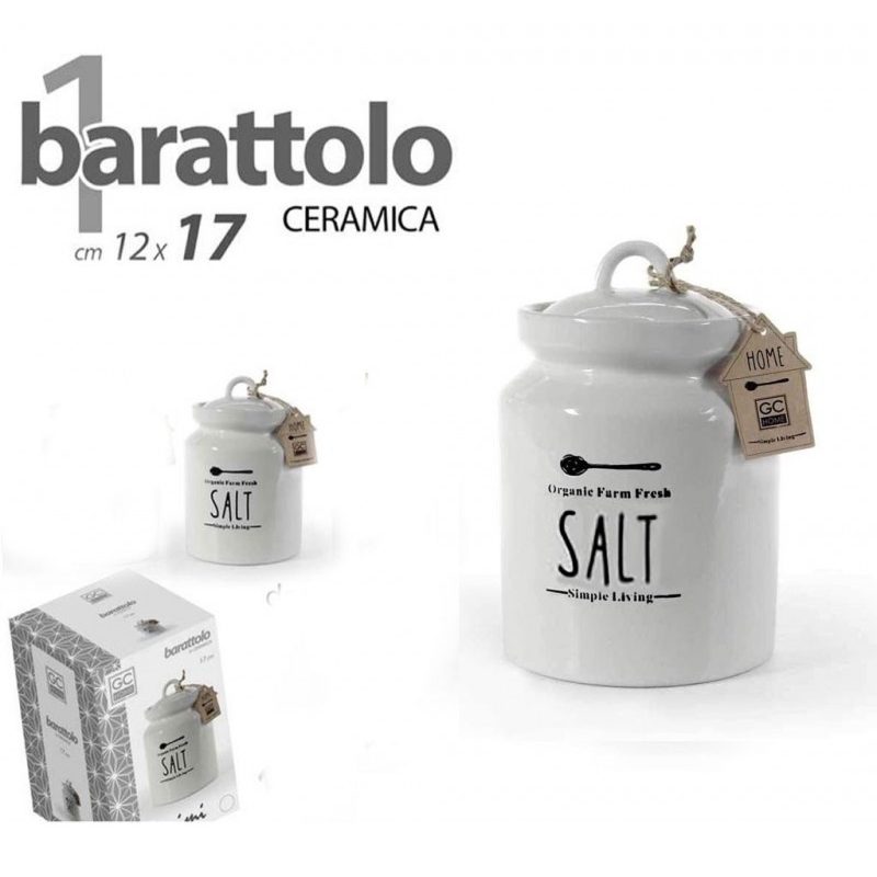 Hongu 1x BARATTOLO CERAMICA 17cm SALE ZUCCHERO CAFFè contenitore al...