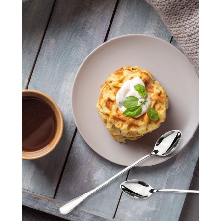 12x 20cm Lungo Acciaio Inox Gelato Cocktail Cucchiaini Caffè Zuppa Tè Cucchiai