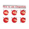 Hongu 20 Coppie 40 Bacchette Cinesi In legno cucina Giapponesi Sush...