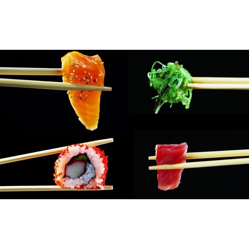 Hongu 20 Coppie 40 Bacchette Cinesi In legno cucina Giapponesi Sush...