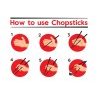 Hongu 20 Coppie 40 Bacchette Cinesi In legno 24 cm cucina Giappones...