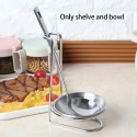 Poggiamestolo porta utensili cucchiaio da cucina acciaio inox 18cm mestoli stand