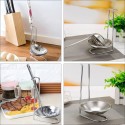 Poggiamestolo porta utensili cucchiaio da cucina acciaio inox 18cm mestoli stand