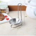 Poggiamestolo porta utensili cucchiaio da cucina acciaio inox 18cm mestoli stand