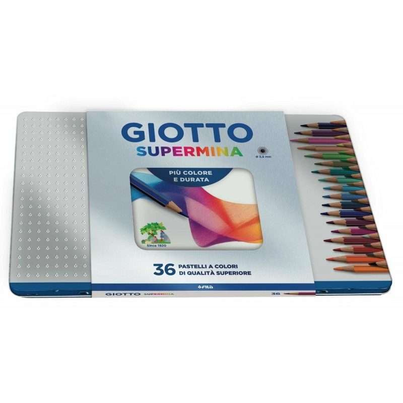Giotto Matite Colorate FILA GIOTTO SUPERMINA 36 Colori in Astuccio ...