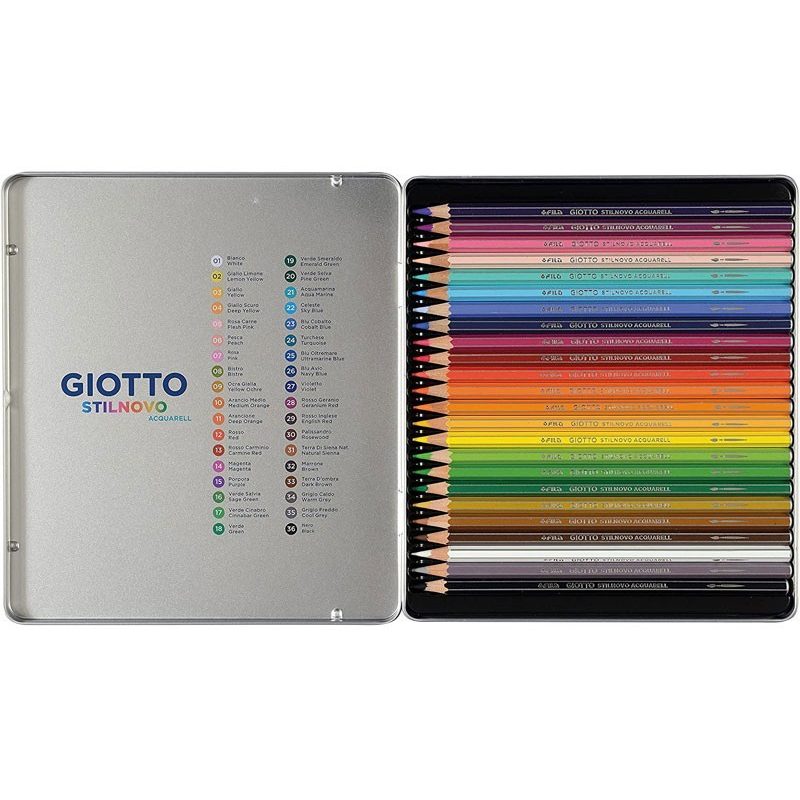 Giotto Matite Colorate Acquerellabili FILA GIOTTO STILNOVO 24 Color...