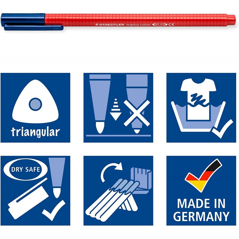 Staedtler PENNARELLI Lattina 30 COLORI Assortiti punta 1mm STAEDTLE...