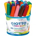 Pennarelli Giotto Turbo Giant 36 pz - PENNARELLI PUNTA GROSSA colori assortiti