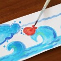 Kit Acquarelli per bambini in tavolozza set da 12 colori per pittura e disegno