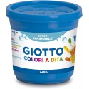 Colori a dita Giotto in barattoli da 6x200 ml multicolore per bambini lavabili