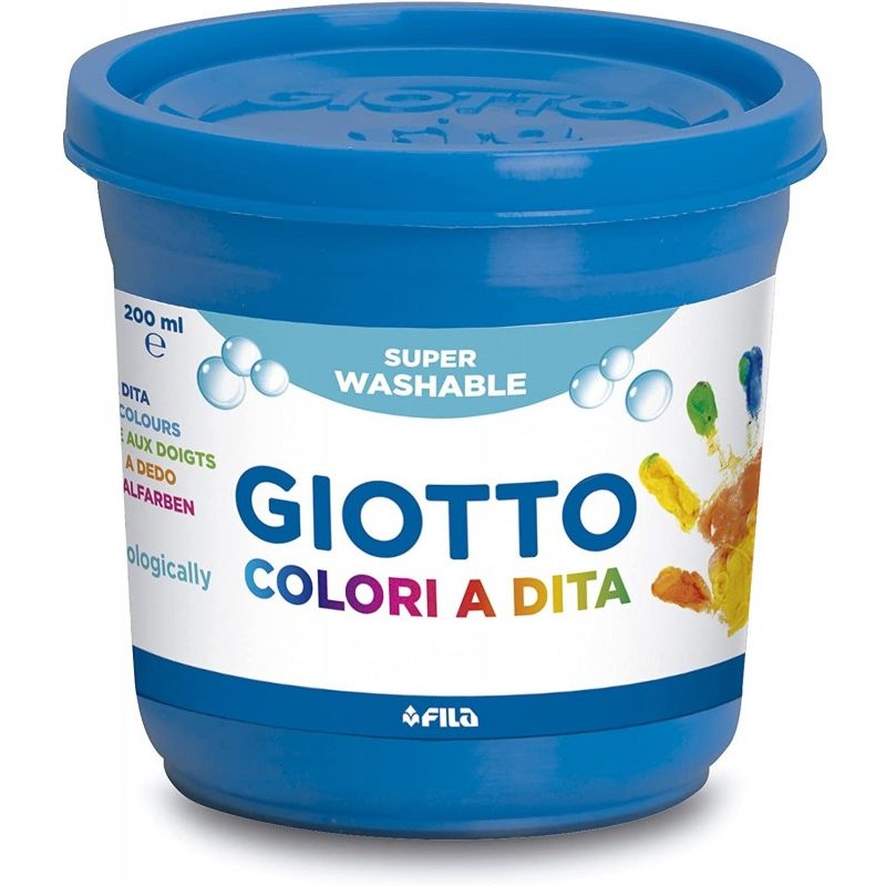 Giotto Colori a dita Giotto in barattoli da 6x200 ml multicolore pe...
