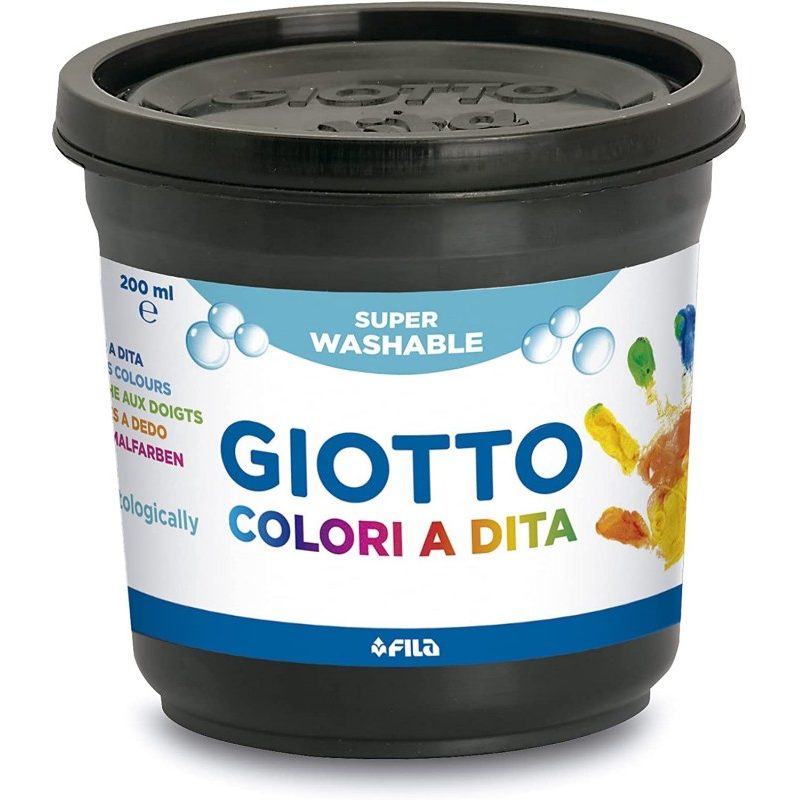 Giotto Colori a dita Giotto in barattoli da 6x200 ml multicolore pe...