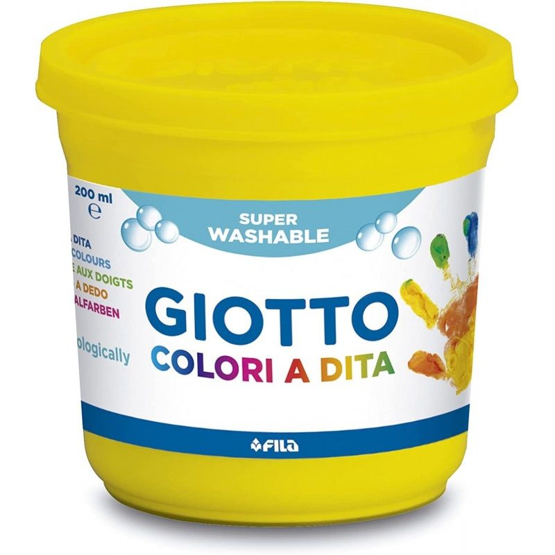 Giotto Colori a dita Giotto in barattoli da 6x200 ml multicolore pe...