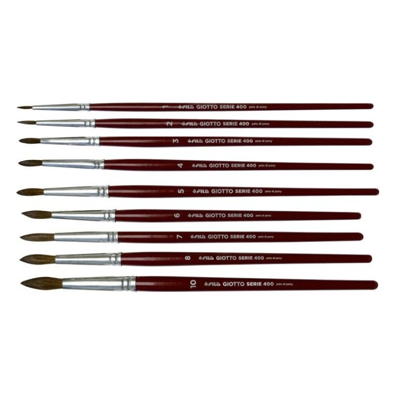 Giotto Set 156 pz Pennelli punta tonda serie 400 GIOTTO misure da 1...