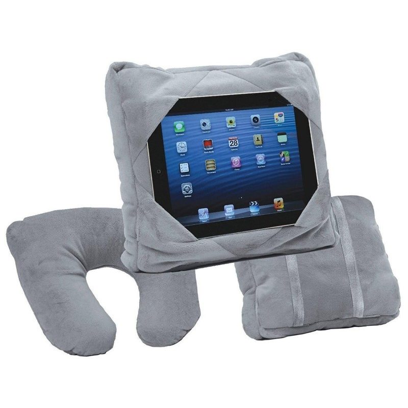 Cuscino da viaggio tablet ipad 3 in 1 trasformabile pillow poggiatesta auto