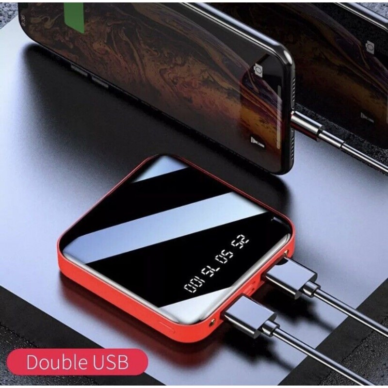 Hongu CARICABATTERIE PORTATILE POWER BANK 6800mAh Doppia USB MICRO ...
