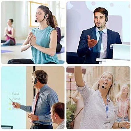 Microfono ad archetto wireless 2,4Ghz UHF portatile  trasmettitore senza fili