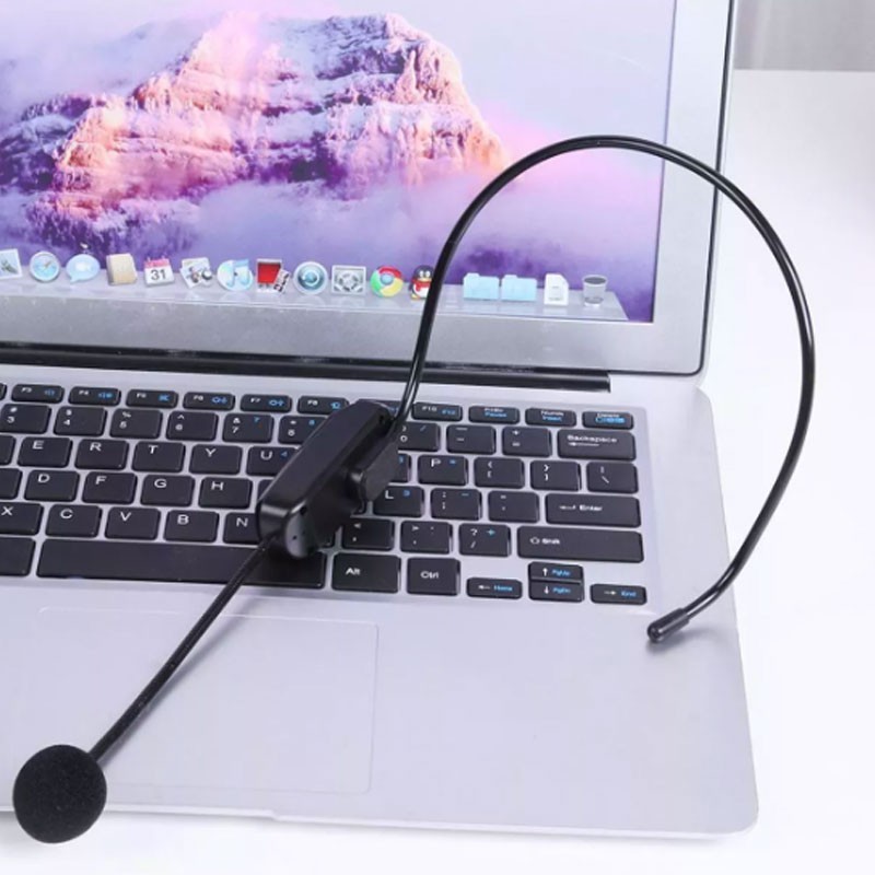 Hongu Microfono ad archetto wireless 2,4Ghz UHF portatile trasmetti...