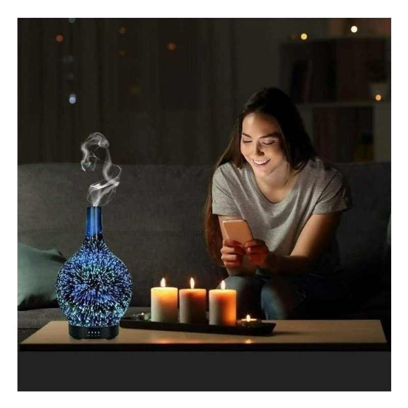 Hongu DIFFUSORE DI AROMI UMIDIFICATORE AROMATERAPIA 120ML OLI ESSEN...
