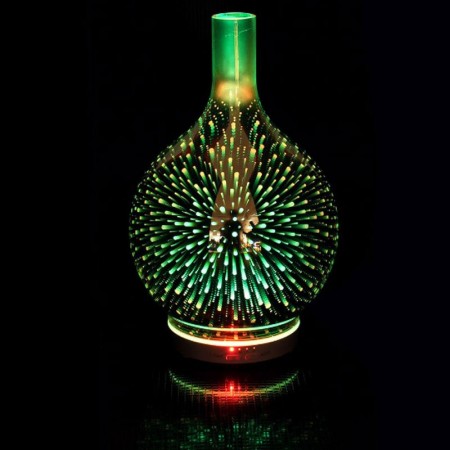 DIFFUSORE DI AROMI UMIDIFICATORE AROMATERAPIA 120ML OLI ESSENZIALI RGB