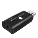 USB BLUETOOTH 5.0 RICEVITORE Trasmettitore ADATTATORE AUDIO, TV PC Auto Aux