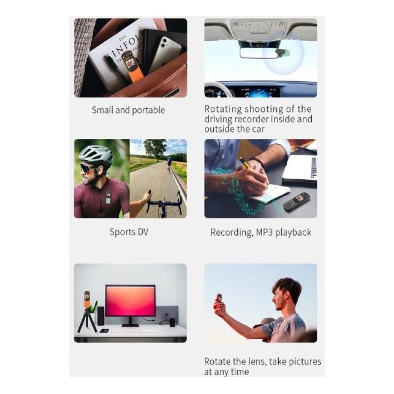 Hongu MINI VIDEOCAMERA DIGITALE TELECAMERA SPORT AUTO MOTO Action 1...