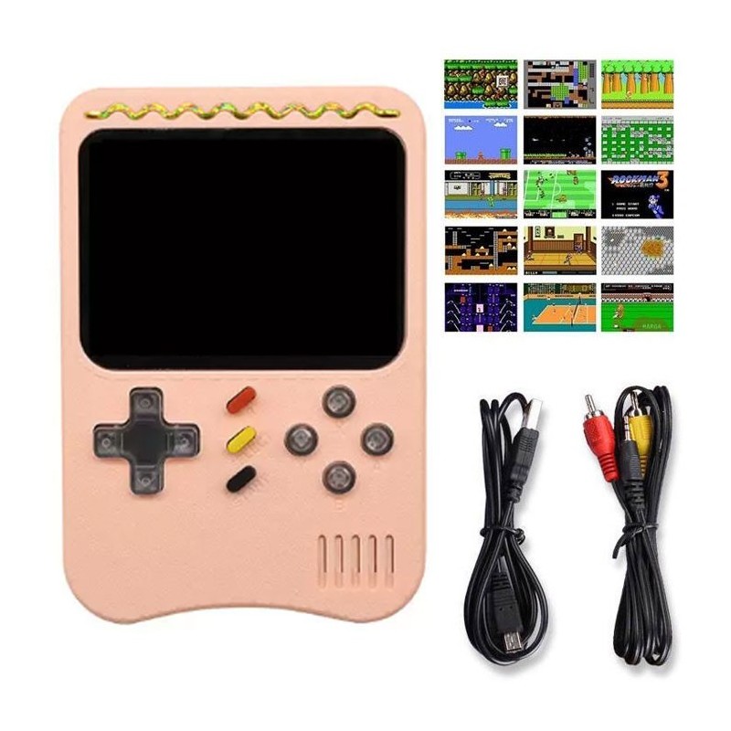 MINI CONSOLE VINTAGE RETRO' GAME BOY 500 IN 1 VIDEOGIOCHI BOX schermo 3" LCD