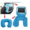 Cuscino da viaggio tablet ipad 3 in 1 trasformabile pillow poggiatesta auto