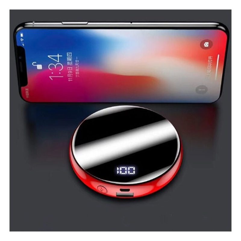 Hongu power bank 10000 MAH schermo Led Indicatore Carica USB Cavett...