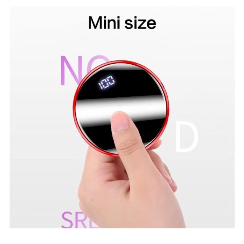 Hongu power bank 10000 MAH schermo Led Indicatore Carica USB Cavett...