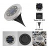 Driwei 2 FARO PICCHETTO LAMPADA LED SOLARE DA ESTERNO GIARDINO FARE...