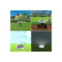 2 FARO PICCHETTO LAMPADA LED SOLARE DA ESTERNO GIARDINO FARETTO 8 LED SEGNAPASSI