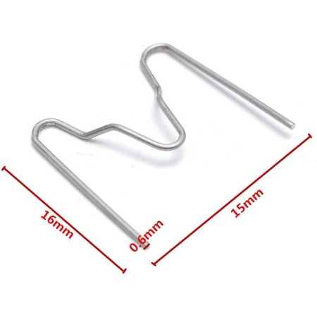 0.6mm Pinzatrice Graffette Saldatura Unghie Plastica Saldatore Kit 500pz acciaio