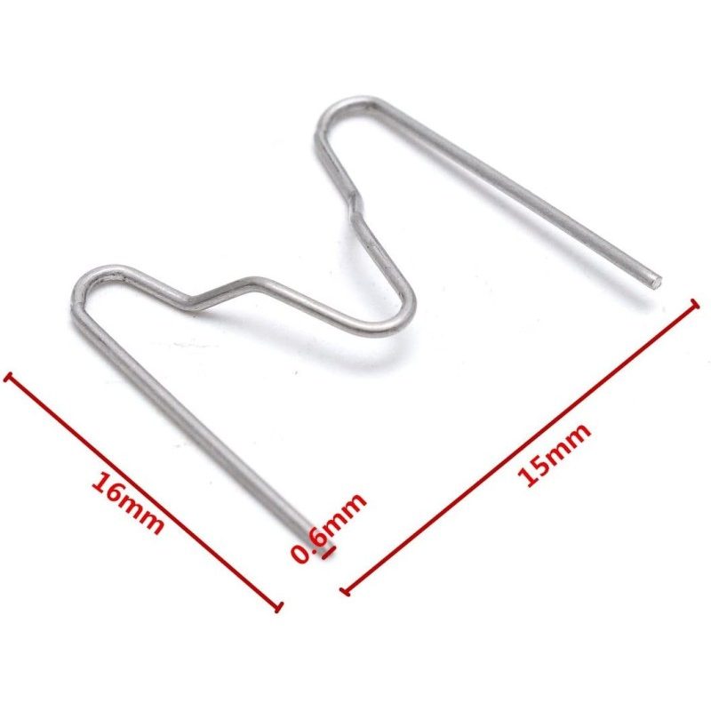 Generico 0.6mm Pinzatrice Graffette Saldatura Unghie Plastica Salda...