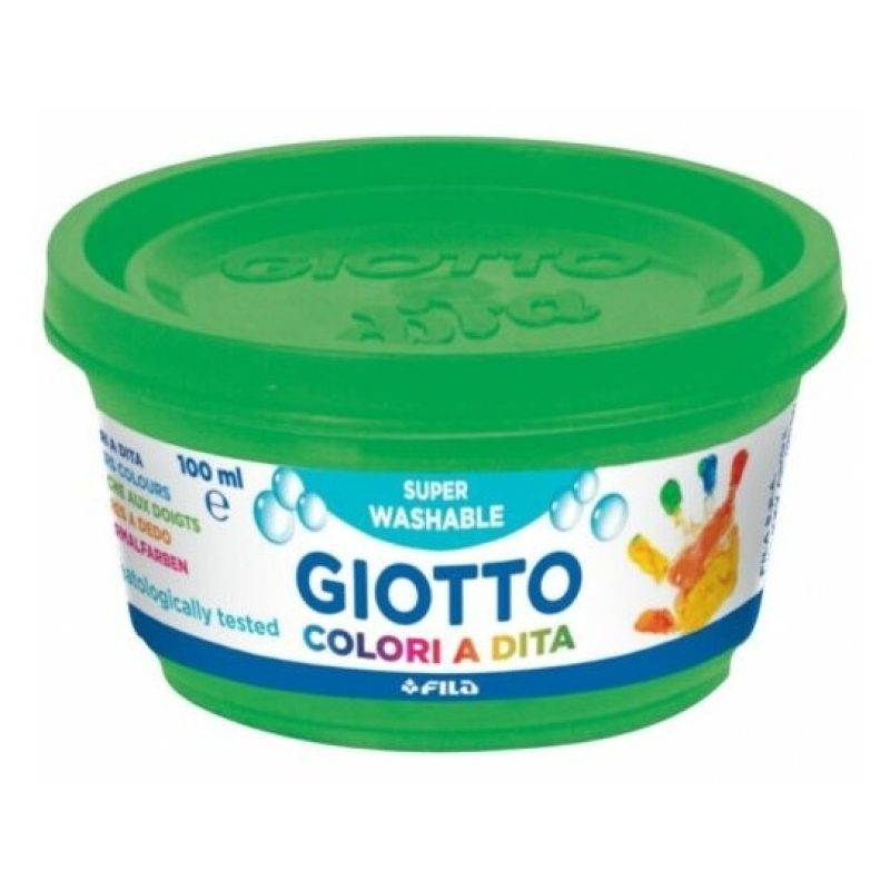 Giotto Colori a dita Giotto in barattoli 6 da 100ml tempere confezi...