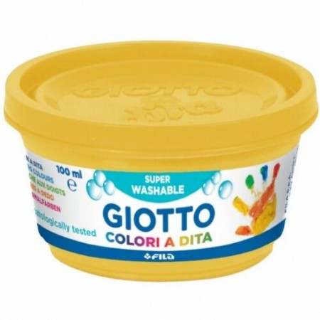 Colori a dita Giotto in barattoli 6 da 100ml tempere confezione colori assortiti