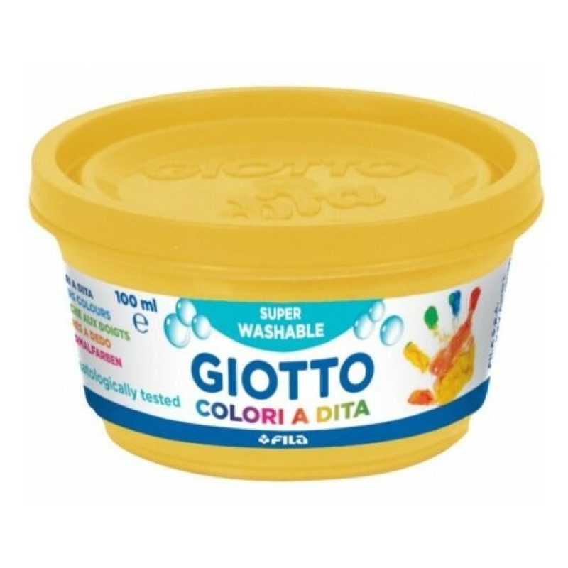 Giotto Colori a dita Giotto in barattoli 6 da 100ml tempere confezi...