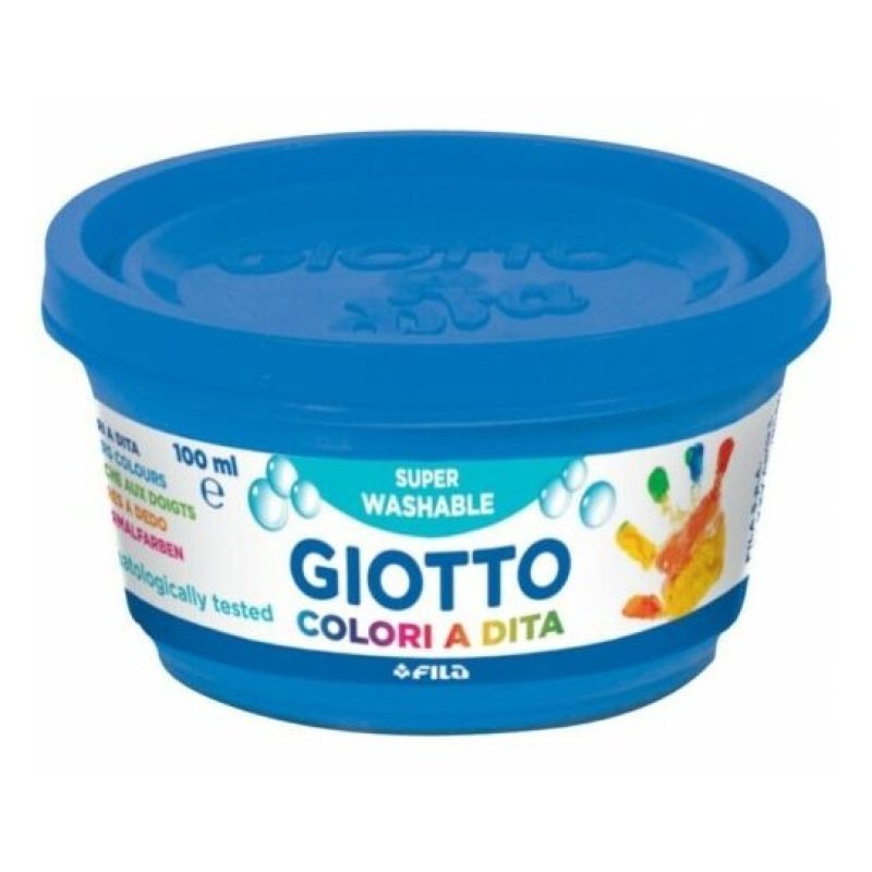 Giotto Colori a dita Giotto in barattoli 6 da 100ml tempere confezi...