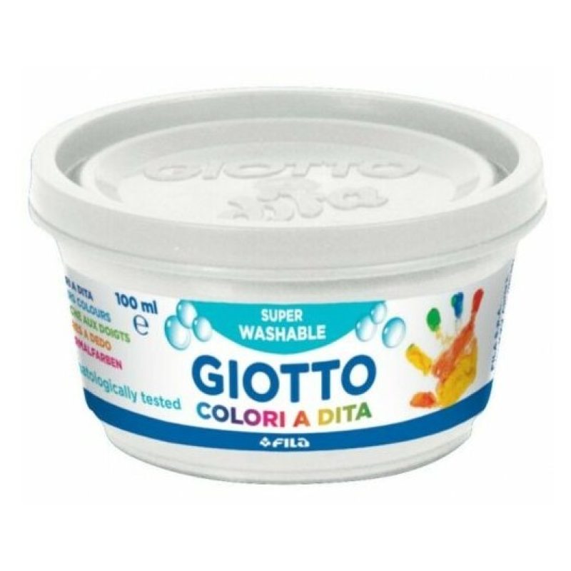 Giotto Colori a dita Giotto in barattoli 6 da 100ml tempere confezi...