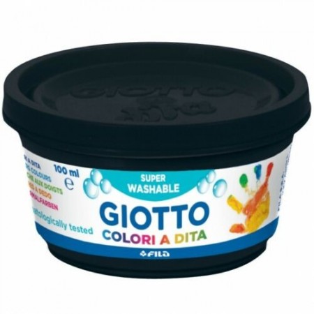 Colori a dita Giotto in barattoli 6 da 100ml tempere confezione colori assortiti