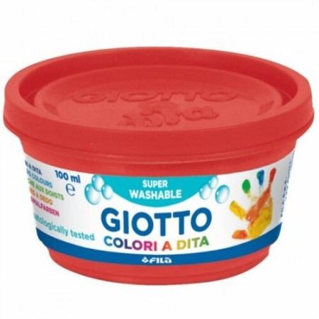Colori a dita Giotto in barattoli 6 da 100ml tempere confezione colori assortiti