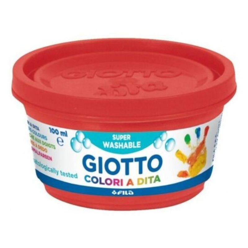 Giotto Colori a dita Giotto in barattoli 6 da 100ml tempere confezi...
