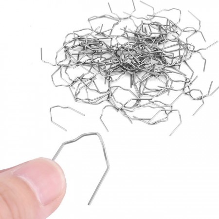 0.8mm Pinzatrice Graffette Saldatura Unghie Plastica Saldatore Kit 500pz auto