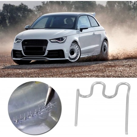 Graffette 0.8mm Pinzatrice Saldatura Unghie Plastica Saldatore Kit 500pz punti