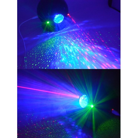 Lampada Proiettore LED Speaker Cassa Bluetooth USB effetti RGB disco DJ cavo USB