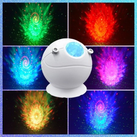 Lampada Proiettore LED Speaker Cassa Bluetooth USB effetti RGB disco DJ cavo USB