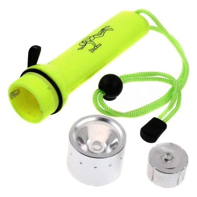 Generico TORCIA SUBACQUEA IMPERMEABILE LED 180 LUMEN CREE 40 metri ...