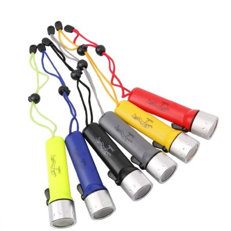 TORCIA SUBACQUEA IMPERMEABILE LED 180 LUMEN CREE 40 metri Q5 SUB LUCE LAMPADA 3W