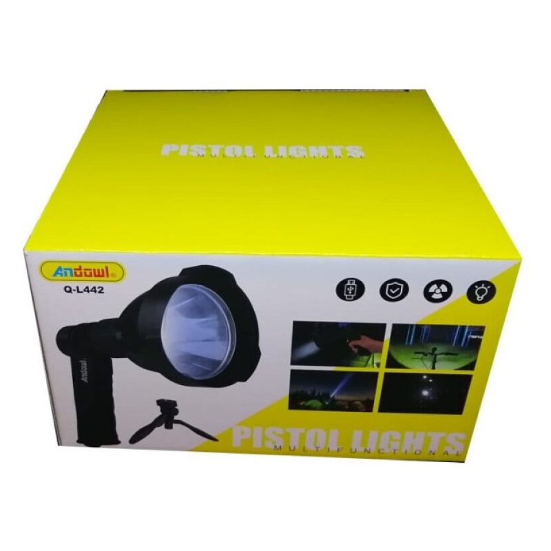 Hongu TORCIA TATTICA MILITARE A LED RICARICABILE POTENTE PISTOLA 80...
